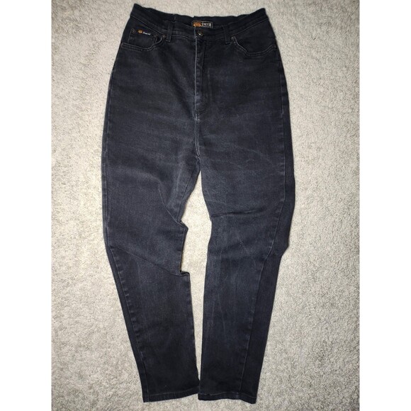 Route 66 Women’s Stretch Black Jeans Size 13/14 Mid Rise Slim Straight Fit Denim - Picture 1 of 5